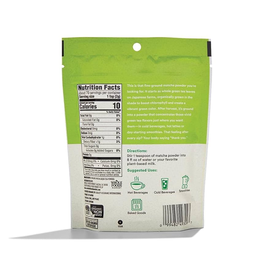 まっちゃ Amazon.com: 365 by Whole Foods Market, Organic Powdered